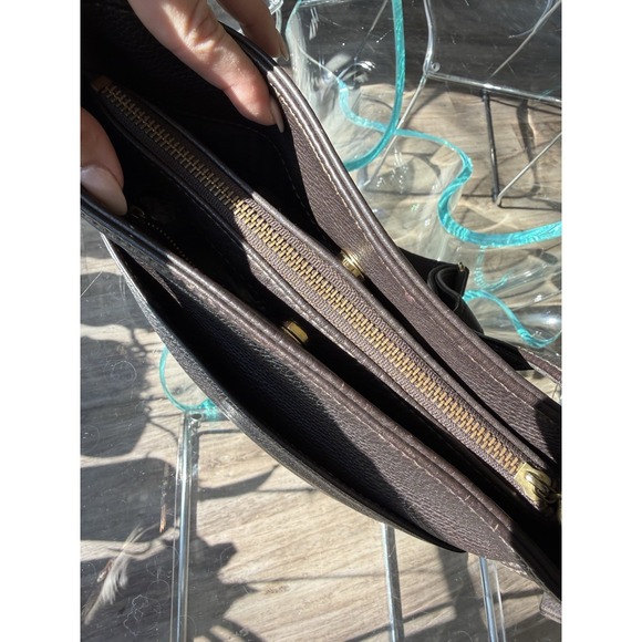 Vintage 90s COACH Sonoma 4924 Lg Chocolate Brown Shoulder Bag Pebbled Leather - Picture 8 of 12